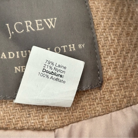 J. Crew Majesty PeaCoat Wool Blend Sandstone Women Size 4P - Picture 5 of 11